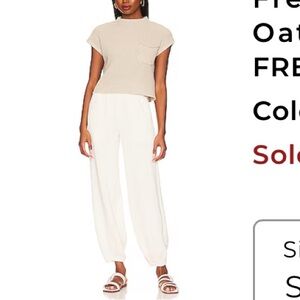 Free People Freya Set in Oatmeal Bone